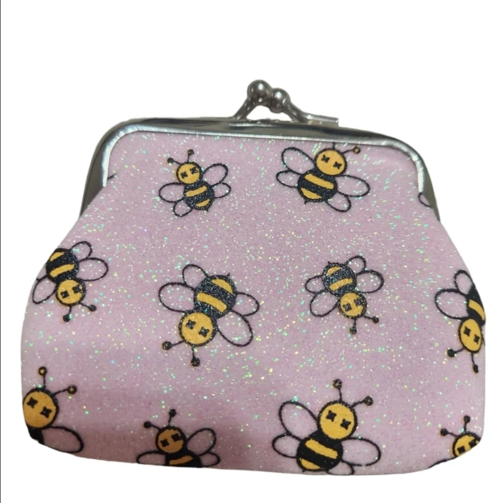 Cute Bee Glittery Purse - Picture 1 of 4